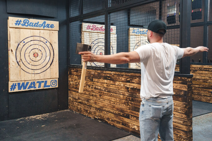 Safe throwing lane and proper setup