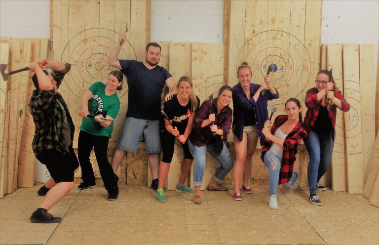 Celebrating 150 years of Canada at Bad Axe Throwing