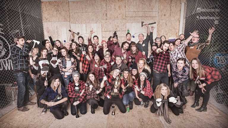 axe throwing party