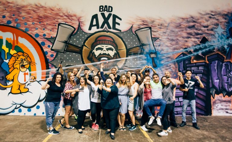 Adult Axe Throwing Birthday Party