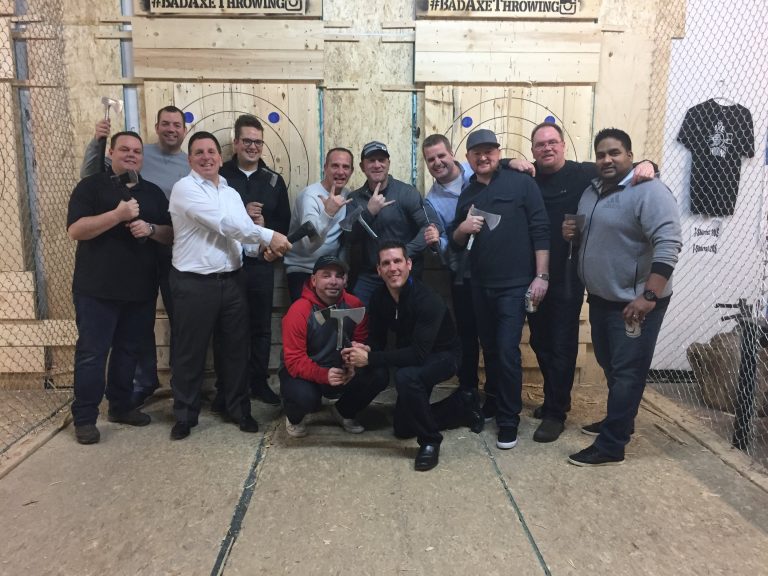 Group shot of Boston Pizza Corporate Event