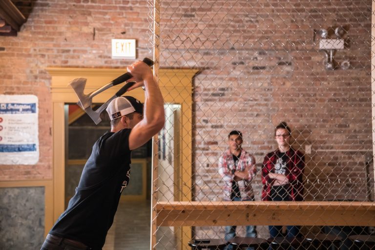 Learn to throw an axe!