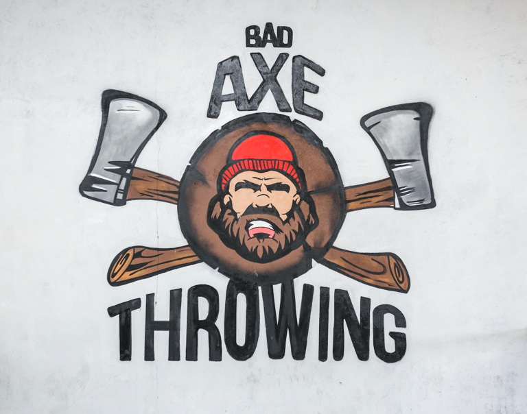 Ottawa's Art work at Bad Axe Throwing