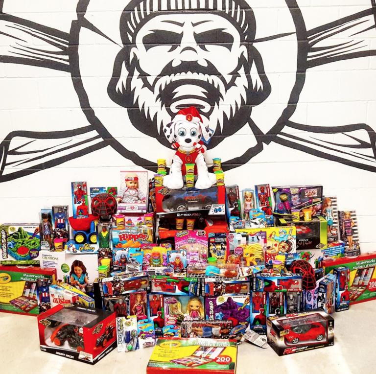 Toy Mountain Donation from Bad Axe Throwing