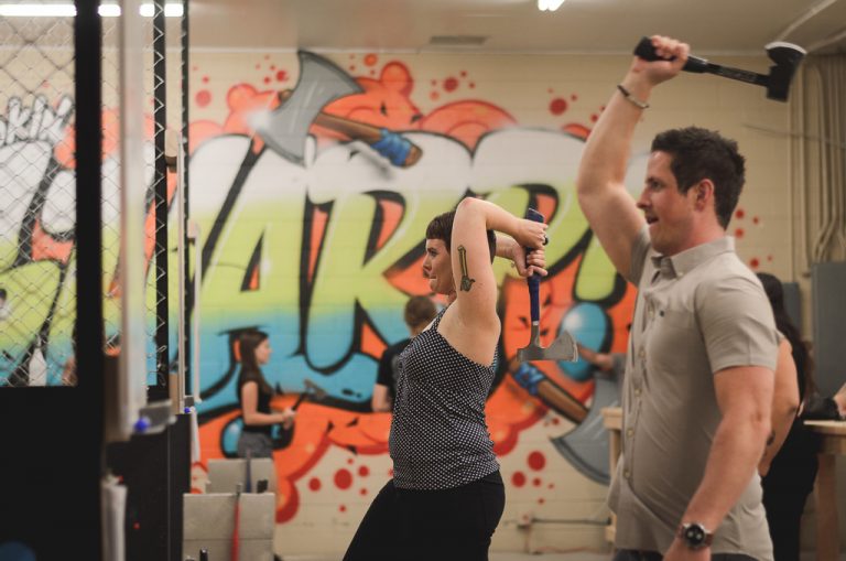 Drop in Axe Throwing with Friends