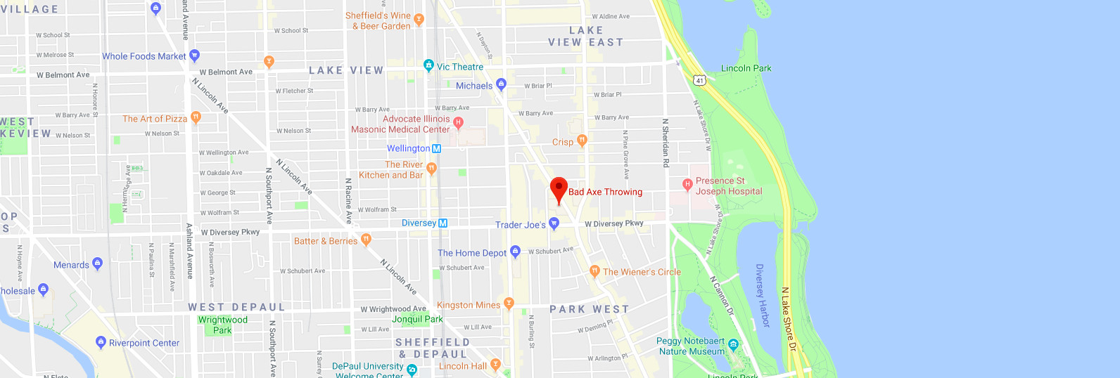 Chicago (Lake View) map