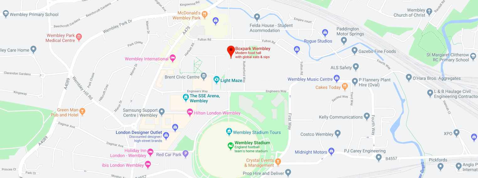Wembley, London map
